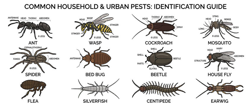 Common Household Pests Identification Guide