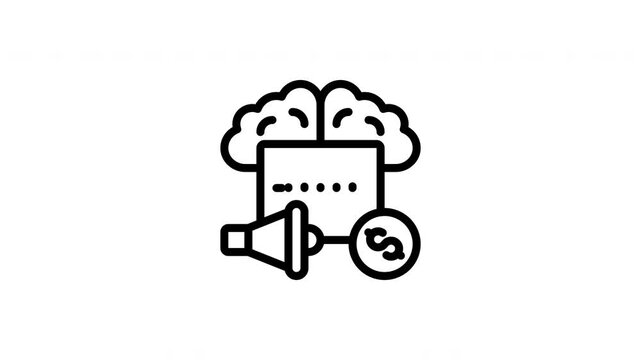 mind mapping animated icon