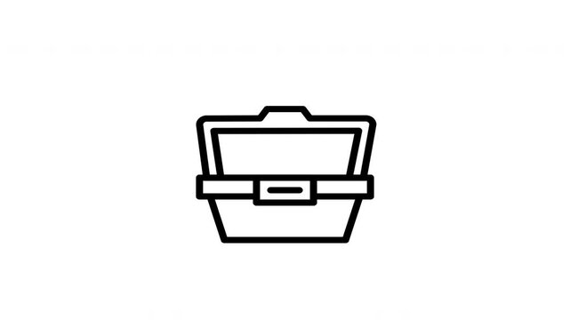 plastic packaging animated icon