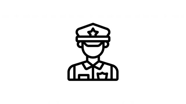 police officer animated icon