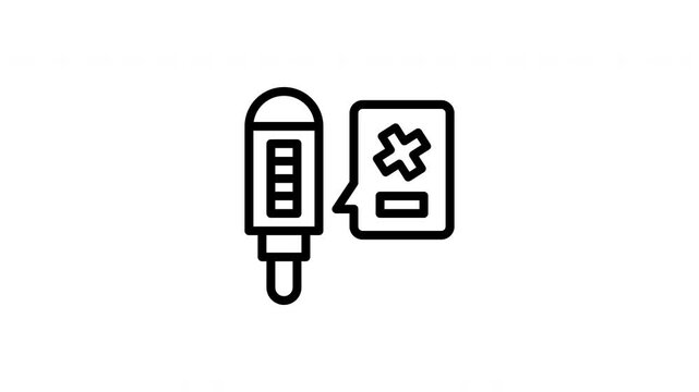pregnancy test animated icon