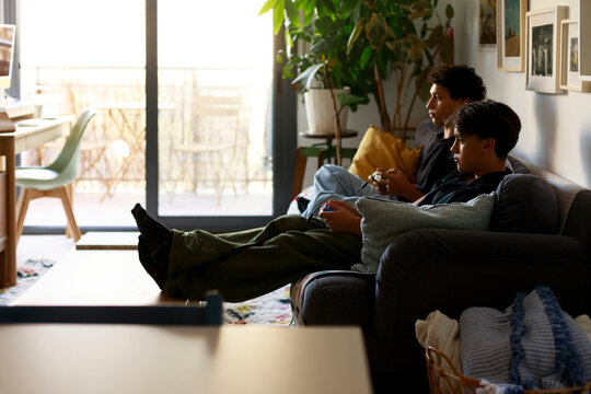 Friends Play Video Games 