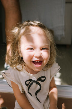 Laughing Toddler Portrait