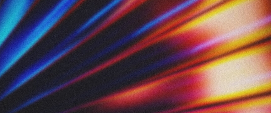 Blue red yellow diagonal light streaks abstract background
