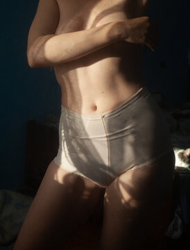 A female body in the sunlight 