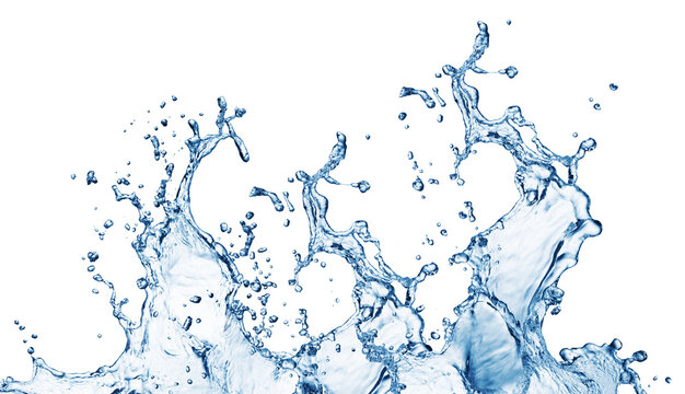 Water Splash Stream Isolated