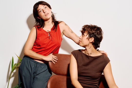 Two Lovely women sharing intimate moment
