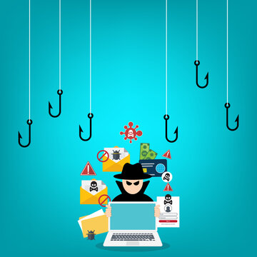 Malware Infection and Computer Security Threat Concept with Cybercriminal