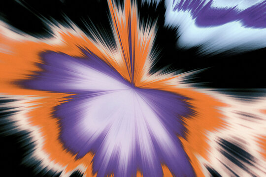 Asymmetrical Explosion Solar Flare Energy Illustration