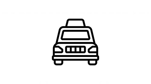taxi animated icon