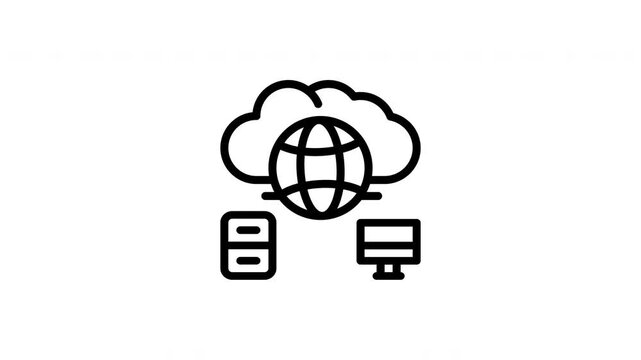 web hosting animated icon