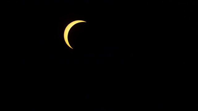 moment of totality during the 2026 solar eclipse when the moon cast a shadow over the sun 