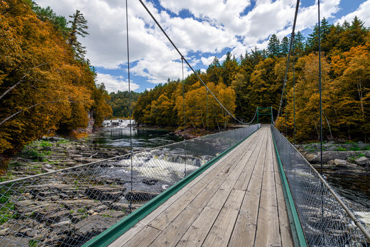 Bridge at Sainte-Anne River, Quebec, Canada