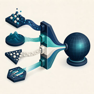 Business technology concept art generated by AI
