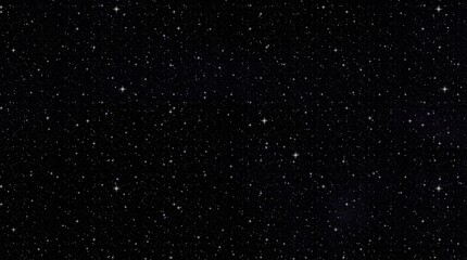 Mystical Midnight Sky with Stars on Black Background   Starry Night Galaxy © Mikky