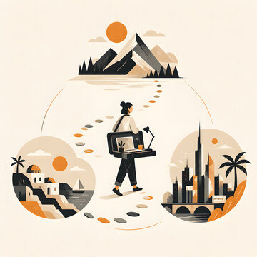 Business growth concept art generated by AI