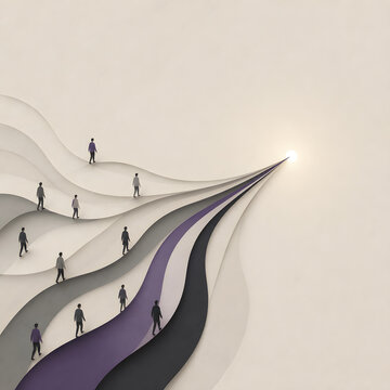 Business growth concept art generated by AI