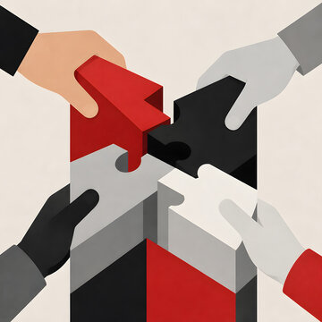 Business concept infrastructure art generated by AI