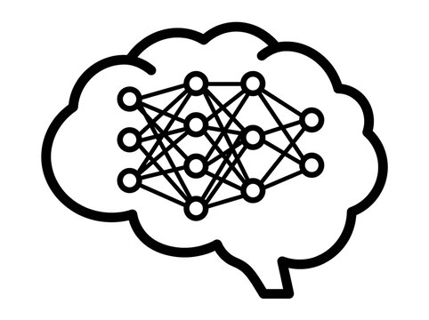 Brain neural network concept illustration