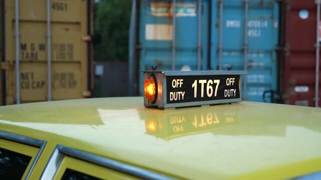  Taxi roof sign, taxi top light. cab sign