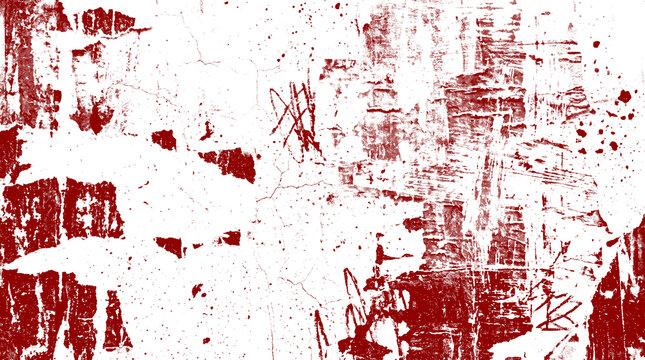 Abstract red grunge texture overlay for aged effect with checkered background.