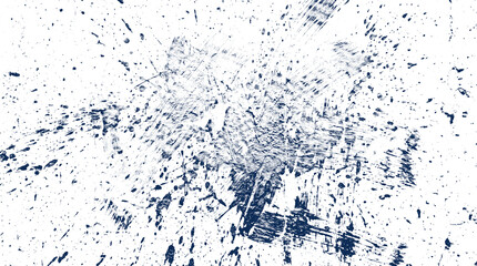 Obraz premium Abstract blue paint splatter texture overlay for artistic effect with checkered background.