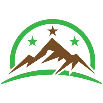 Modern_Mountain_Sun_Logo_Design_professional_branding