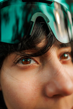 Lady wearing awesome sunglasses