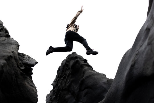 Airborne jump, parkour