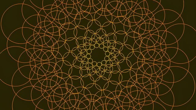 Abstract Rotating Circles Pattern Loop
