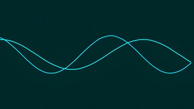 Abstract Sound Waveform Animation