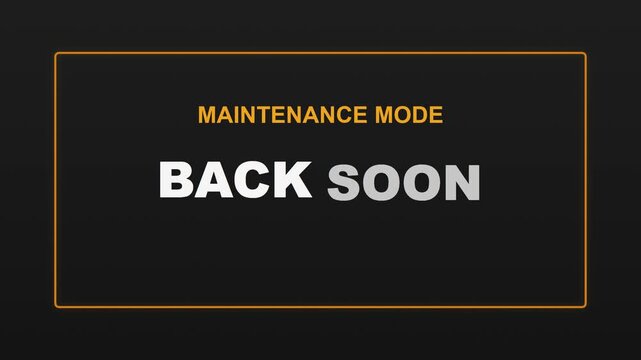 Maintenance Mode Website Landing Page Graphic