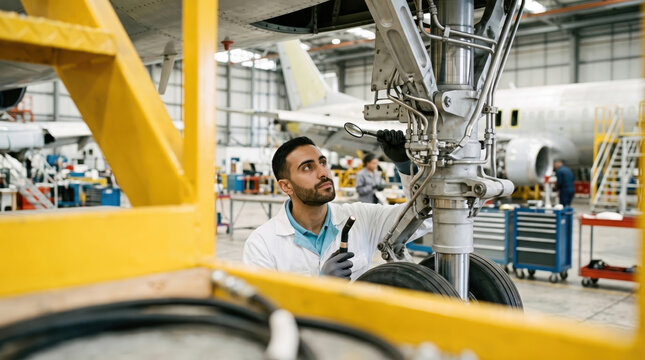 Checking Hydraulics on Landing Gear