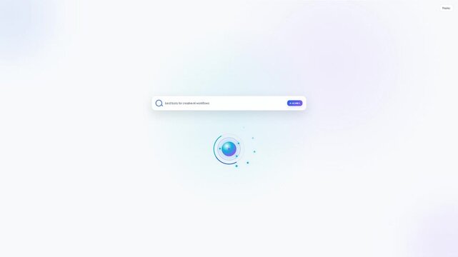 AI Search and Intelligent Information Retrieval Animation