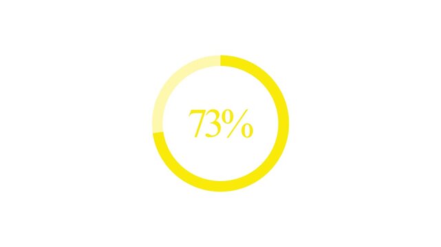 Pie chart animated video with 80 percent element Statistics Business and finance theme Visual Data Representation for Finance, Sales, Statistics, Diagram. Motion Graphics Animated