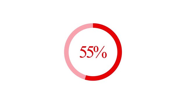 Pie chart animated video with 60 percent element Statistics Business and finance theme Visual Data Representation for Finance, Sales, Statistics, Diagram. Motion Graphics Animated