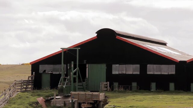 1982 Falklands War Malvinas War Argentine POW Holding Barn in Goose Green Pradera del Ganso - 4K