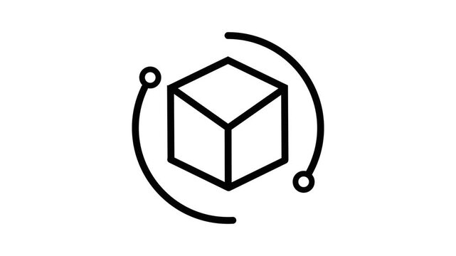 3d box animated icon
