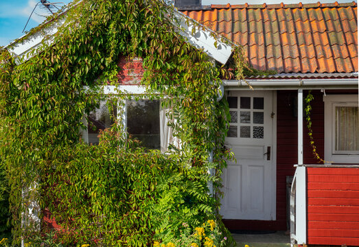 Small red cottage in Sweden