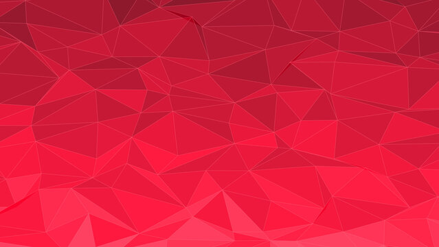 Abstract geometric red polygonal surface pattern with triangle shapes for modern creative digital art design concepts