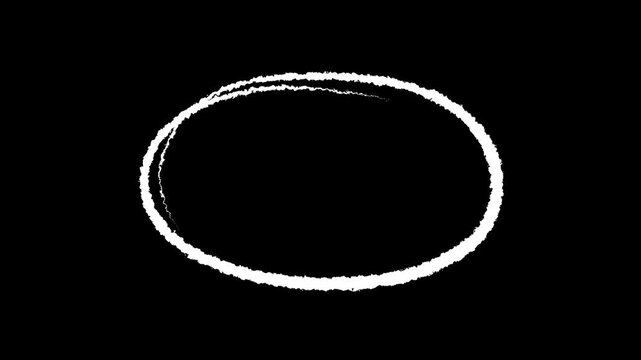 Hand drawn circle in red marker animation. Hand drawn circle in red marker. red circle highlighter scribble animation. red marker circle, oval scribble frame, handwritten round stroke annotation 4k