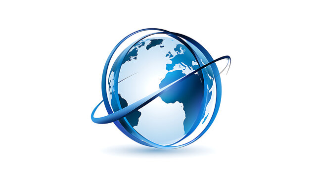 globe with a cross pattern