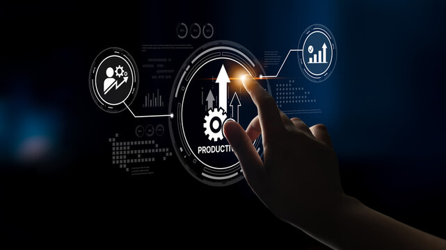 Productivity improvement in digital business, showing productivity tools, productivity tracking, productivity optimization, and workflow for business workplace efficiency. Spline