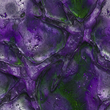 Futuristic Layered Mineral Surface with Iridescent Crystalline Depth