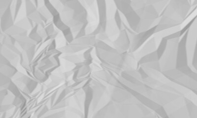 Fototapeta premium Abstract background of crumpled white paper texture with soft shadows and geometric folds isolated on transparent background