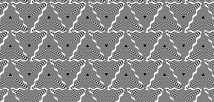 Op art seamless pattern