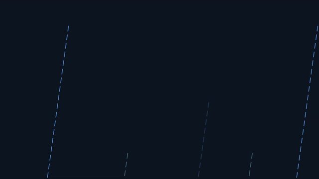 Minimalist blue dashed line pattern motion animation 4k background, for digital interface