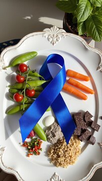 Blue Ribbon Diabetes Prevention Diet Flat Lay