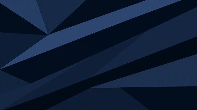 Abstract Dark Blue Geometric Polygonal Low Poly Background