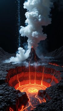 Generative AI Interface Overactive Volcanic Eruption